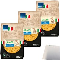 Edeka Fusilli N.99 Nudeln Aus Hartweizengrieß 3Er Pack 3X500G Beutel Usy Block