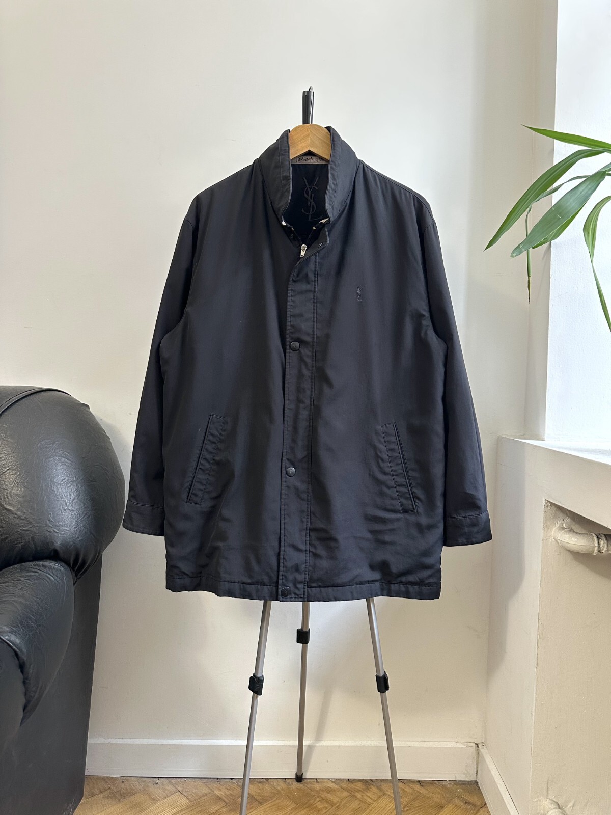 Yves Saint Laurent giacca nera vintage uomo