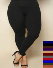 Womens Plus 2X,3X,4X & (14W,16W,18W,) Fleece Lined Long Leggings One Size! 