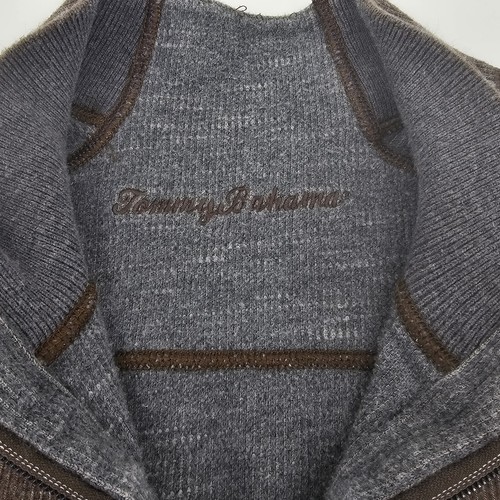 Tommy Bahama Herren 1/4 Reißverschluss hellbraun Langarm Baumwolle Pullover Größe XL. 1157 - Bild 2 von 8
