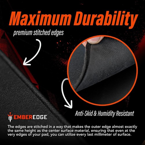 KX100 Pro Gaming Mouse Pad – Hybrid Cloth Surface for Speed & Control | Durab... - 第 4/7 張圖片
