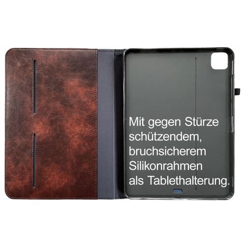 Leder Cover Apple iPad Pro 12.9" 2022 6.Gen Tablet Schutzhülle Case Tasche - Picture 3 of 14