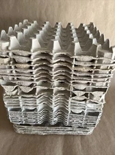 LOT OF 20 EMPTY CHICKEN EGGS CARTONS CARDBOARD 30-COUNT TRAYS ART CRAFT FARMING