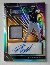2020 Select Game Used Signature Materials Prizm Tri-Color Josh Bell /49 Auto