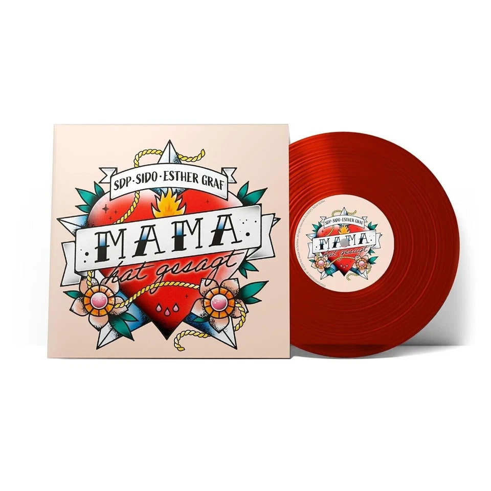 SDP & Sido & Esther Graf - Mama Hat Gesagt-Ltd. Red 7" Vinyl Postkarte  Original - Bild 4 von 4