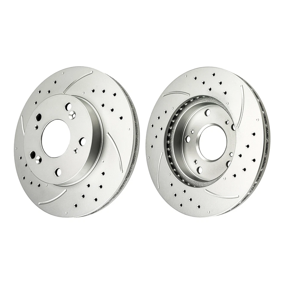 Rotores de freno delanteros pastillas de freno para Acura RSX Base 2002-2006 Honda Civic 2004-2005 Foto 2 de 4