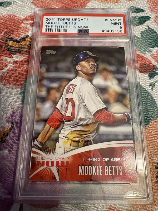 2014 Topps Update MOOKIE BETTS The Future is Now FNMB3 RED SOX RC PSA 9