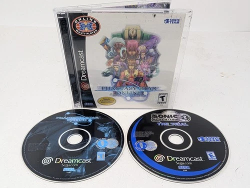 Phantasy Star Online Sega Dreamcast Video Game Sonic Adventure 2 Complete CIB