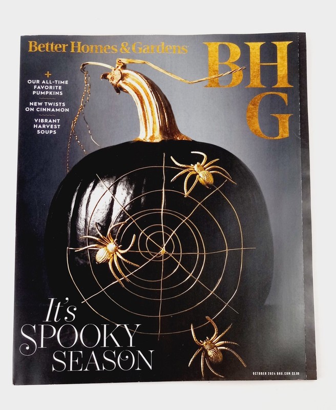 Better Homes & Garden October 2024 Magazine It's Spooky Season 