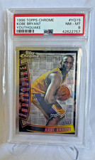 1996 Topps Chrome Kobe Bryant Youthquake #YQ15 RC PSA 8
