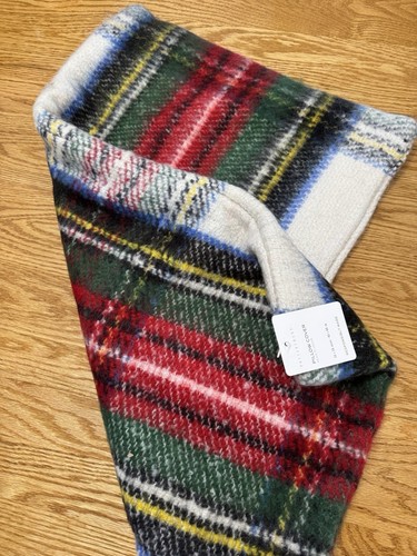 POTTERY BARN STEWART PLAID LUMBAR PILLOW COVER, 16" x 26" ~ IVORY, MULTI - Picture 5 of 5