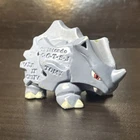 TOMY Pokémon Rhyhorn Figure Nintendo CGTSJ Authentic Vintage Original PVC 1.5”