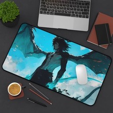 Anime Bleach Ichigo Ulquiorra Desk Mat, Mouse Pad, Gamers Gift Accessories