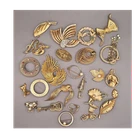 Vintage Gold Tone Brooch Lot 25pc Rhinestone Floral Pearl Estate Costume Jewelry
