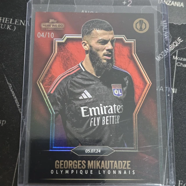 Topps Summer Signings Here We Go 24/25 Georges Mikautadze /10 Olympique Lyonnais