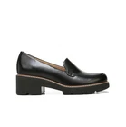 Naturalizer Womens 7.5 W Black Cabaret Faux Leather Slip On Loafers NIB MN9