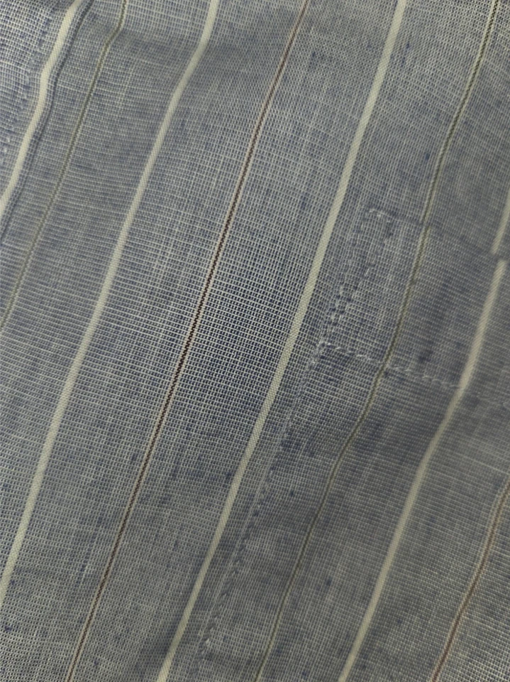 Ketch Men’s Blue White Stripe Dress Shirt 16.5 32/33 Contrast Collar Tailored - Image 4 of 4