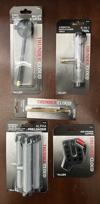 Thunder Cloud Muzzle loader Tools Lot of 5 New Bullet Starter Capper