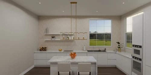 Quoizel BNK542 Brinkman 5 Light 42"W Taper Candle Style - White - Picture 3 of 3