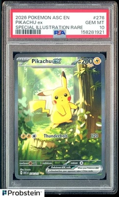 2026 Pokémon Ascended Heroes ASC EN #276 Pikachu Ex Special Illustration PSA 10