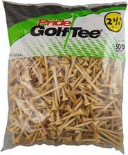Pride Golf Tee, 2-3/4 inch Deluxe 500 Count 500 Count, Natural