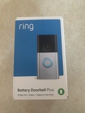 2022 RING Battery Doorbell Plus 1536p HD Video Head-to-Toe View Camera