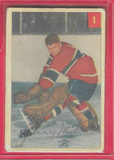54-55 PARKHURST**GERRY McNEIL**#1 First card set(CANADIENS)VG+ Condition! $150BV