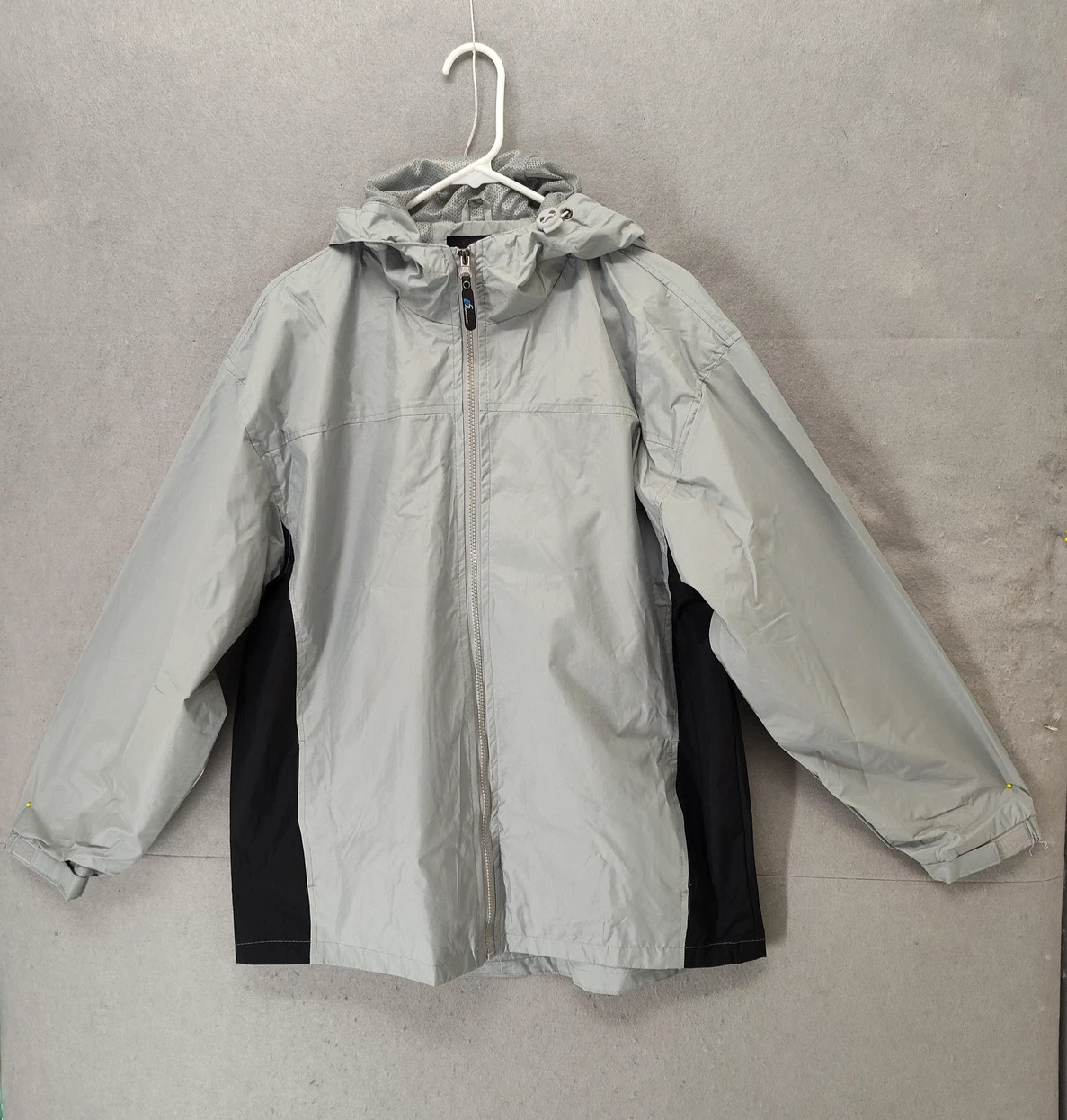 i5 Apparel Jacket Mens Medium Hooded Windbreaker Full Zip Outdoor Coat
