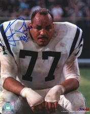 JIM PARKER SIGNED AUTOGRAPHED 8x10 PHOTO + HOF 73 BALTIMORE COLTS BECKETT BAS