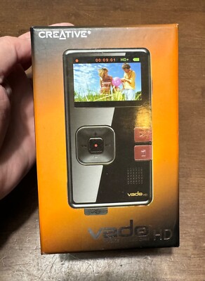 Creative Labs VF0580 Vado HD 720p 8GB Black Pocket Video Camera -New In Open Box