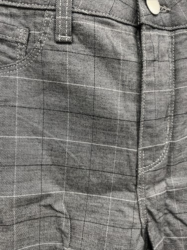 L'Agence, Women's Straight Leg Plaid Skinny Jeans, Gray, Size 25, NWT - Picture 3 of 6