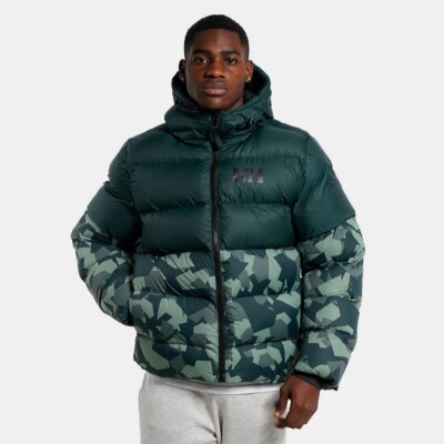 Green Camo Puffy Jacket D555 Big Tall Green Camo Puffer Jacket