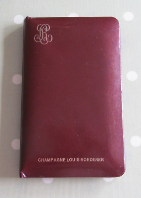 VINTAGE LEDER BRÜCKE PUNKTKISSEN CHAMPAGNER LOUIS ROEDERER HERGESTELLT IN BELGIEN