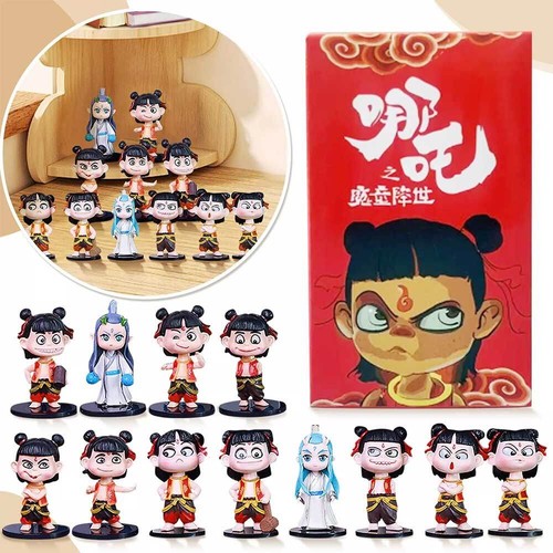 6Pcs Mini Ne Zha 2 Nezha Aobing Action Dolls Perfect Gift Mythology Fans 2025 - Picture 6 of 7