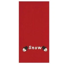 Home Collection by Raghu Snow Snowman Heads Towels, 18" x 28", Red Set of 2 New