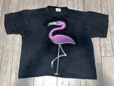 Vintage 90s Flamingo Graphic Tee Medallion Shirt Size XL *Used* Made In Usa