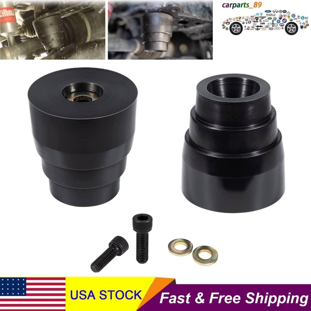 Energy Suspension 5.9104G Rear Axle Bump Stop Set