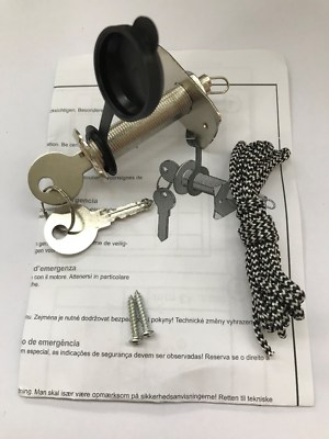 Notentriegelung Tor 13mm Berner Ruku Dell Schellenberg Steinau AS Kappe schwarz