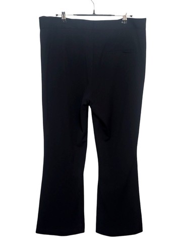 THE ROW Silk Lined Pants Women Size 14 Black Wide Leg Flat Front Casual Trouser - Picture 6 of 13