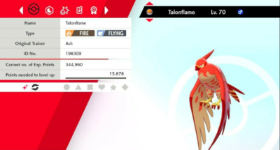 Pokemon Schwert & Schild Shiny Talonflame 6IV Max EVs