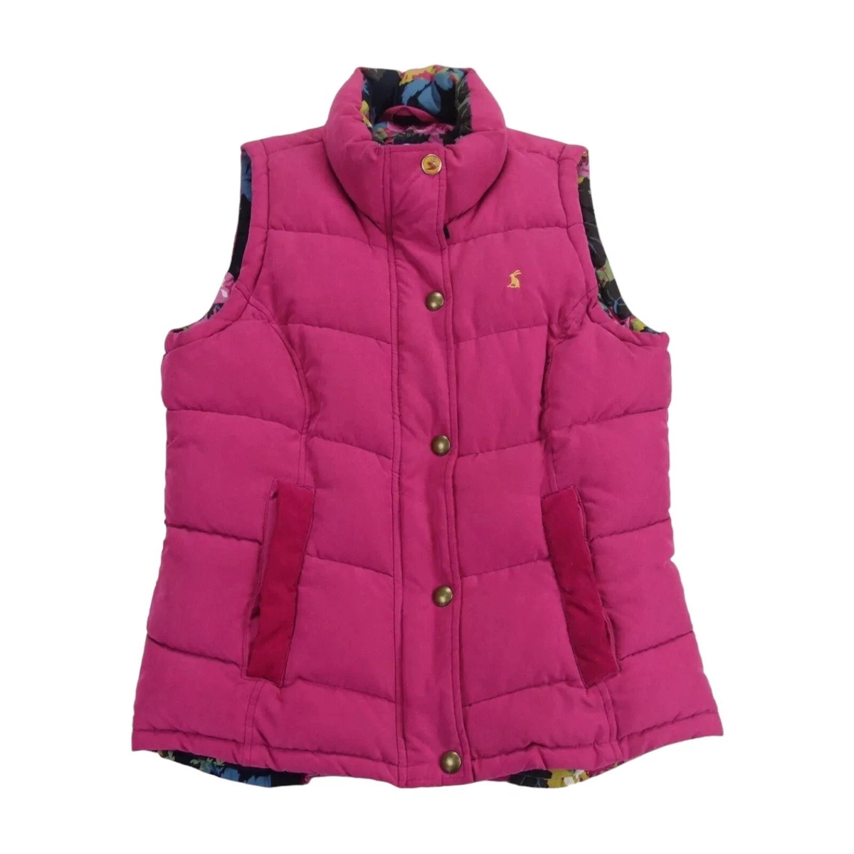 Gilet Sans Manches Rembourré Joules Higham – Femme – Taille 14 – Rose – Très Bon état