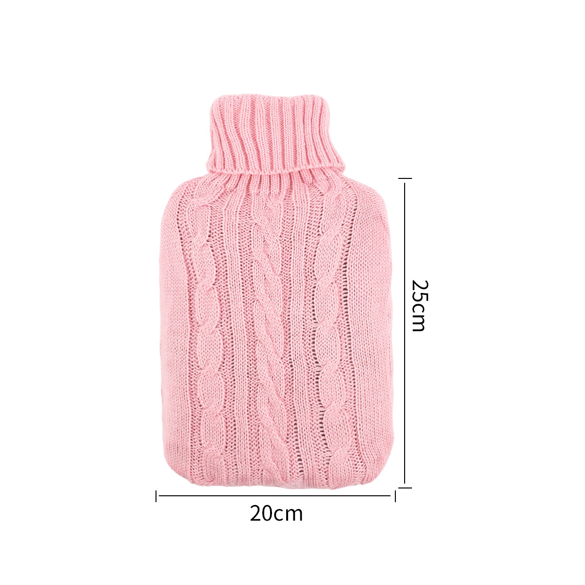 Soft 2L Large Hot Water Bottle Quality Hot Water Bottles Knitted Cover