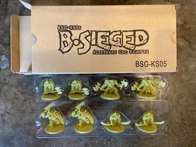 B-Sieged alternate Orc sculpts-CMON KS exclusives from Darkness & Fury -BSG-KS05