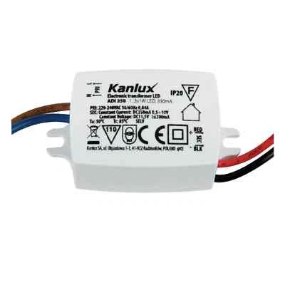 KANLUX alimentatore dc 350ma trasformatore lampadine led mini 12 volt