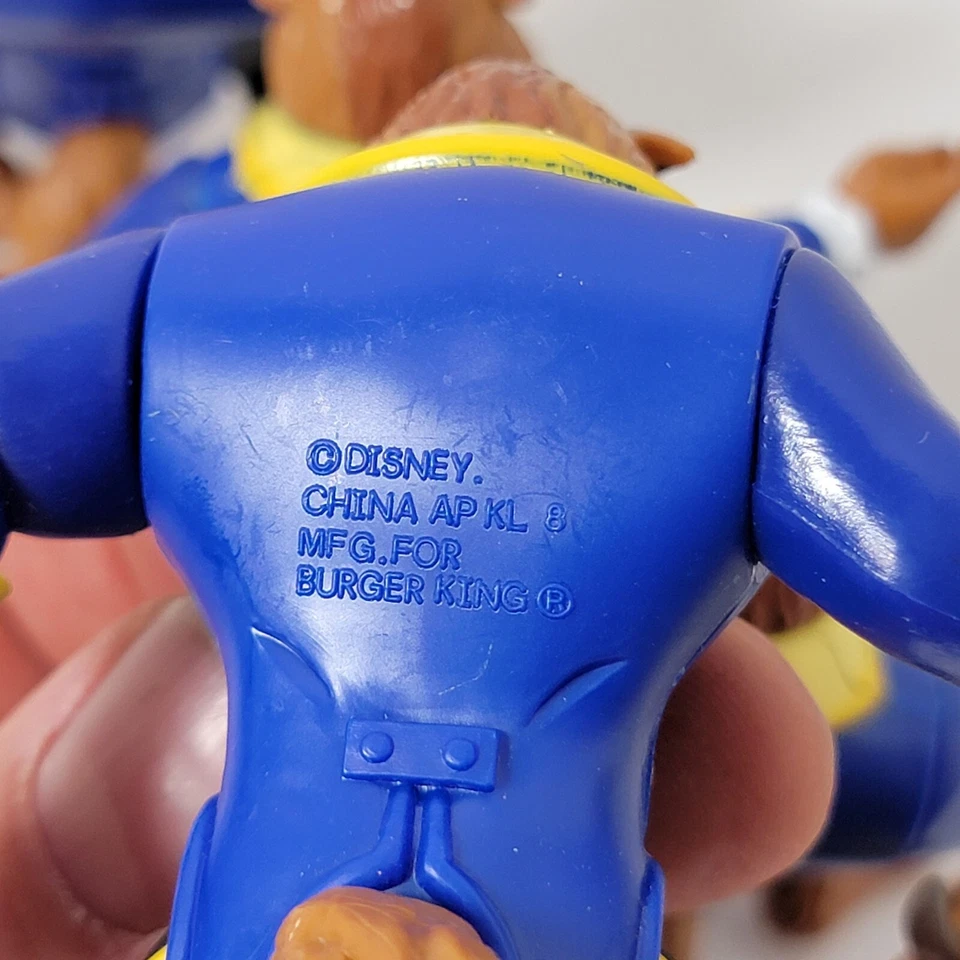 5 Juguetes de Colección '91 Disney Burger King Niños Bestia de La Bella y la Bestia Articulados  Foto 4 de 4