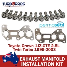 Permaseal Manifold Titanium Stud&Gasket Kit For Toyota Crown 2.5L Twin Turbo