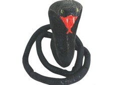 Black Snake 70in Serpent Creature Halloween Haunted House Props Horror Fangs New