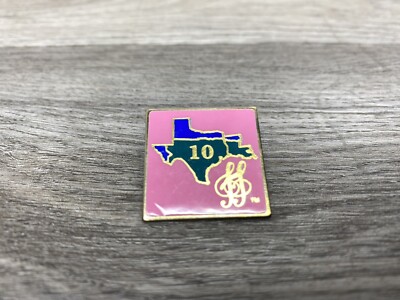 Texas Music Pin - 10 Has Two Treble Clefs