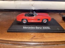 schuco mercedes-benz 300sl Red Convertible on Display Name Platform