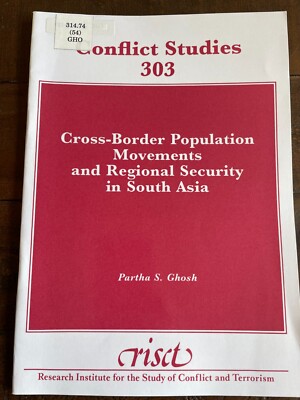 Cross-Border Population Movements and Regional Security in South Asia PB